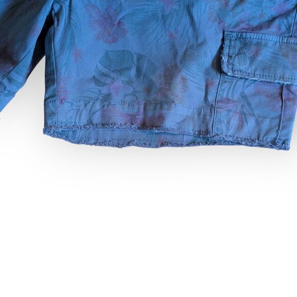 Simple Laguna Women Blue Capri Printed Shorts Size 10 NWT California Surf Beach - Picture 6 of 11